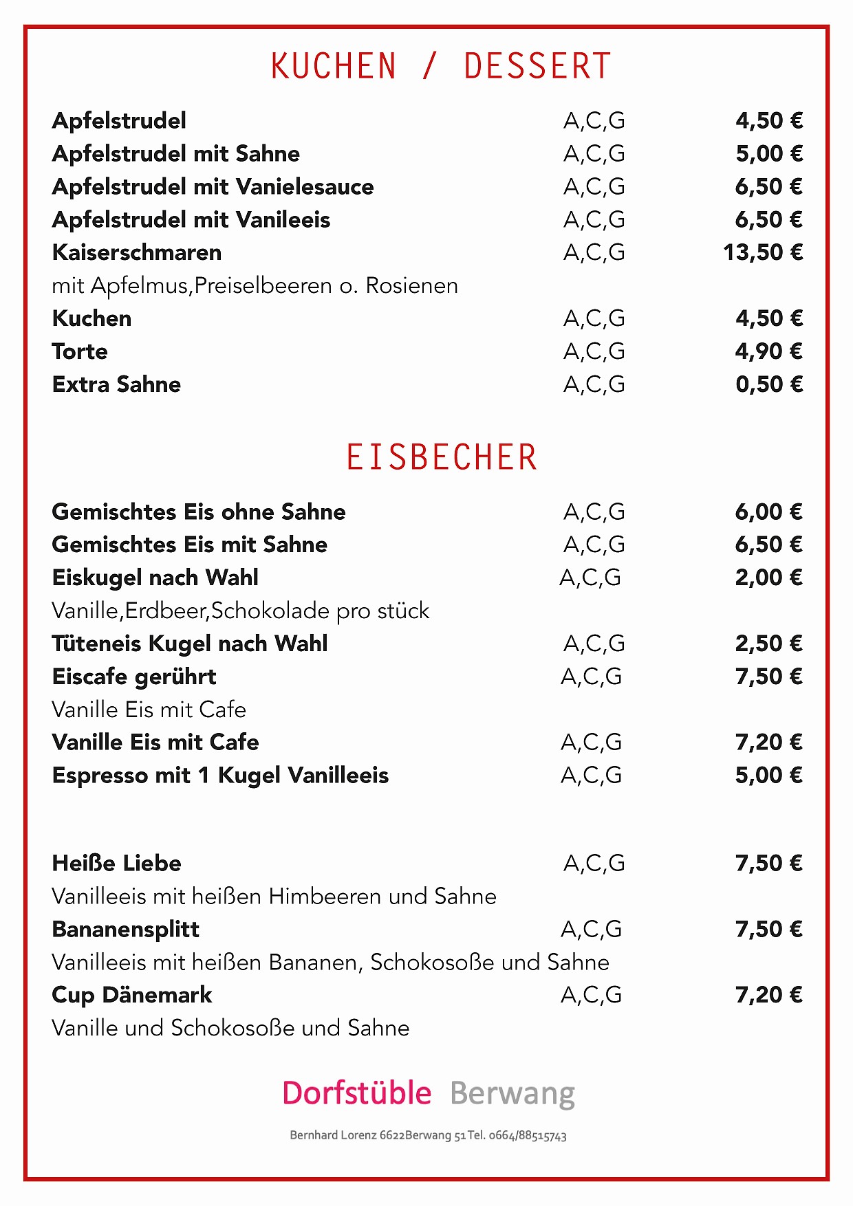 Speisekarte 4